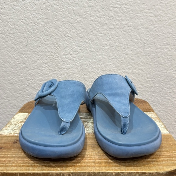 Vionic Activate Recovery Toe Post Suede Sandals Size 8.5 - Picture 3 of 7